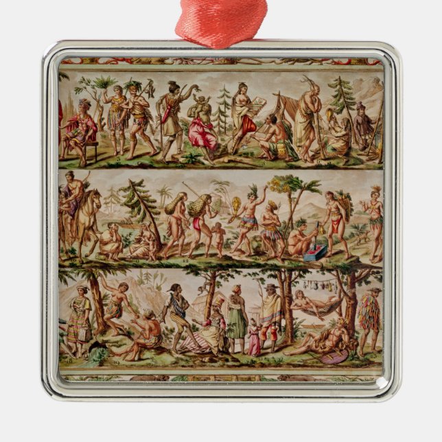 The Principal Peoples of the Americas, c.1798-99 Metal Ornament (Front)