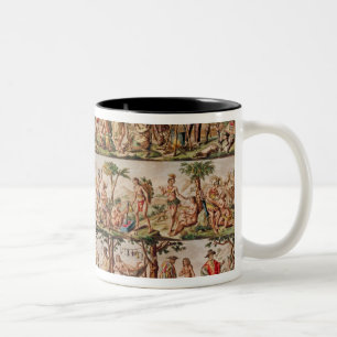 The Principal Peoples of the Americas, c.1798-99 Two-Tone Coffee Mug