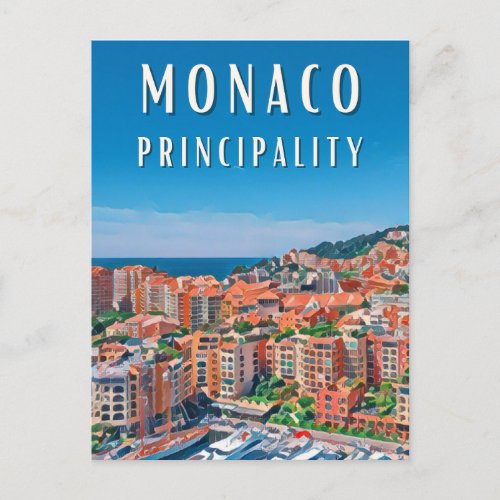 The Principality of Monaco Postcard