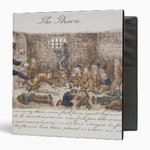 The Prison, 1858 (coloured engraving) 3 Ring Binder