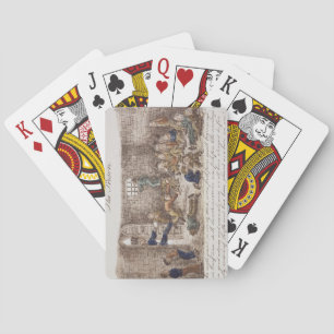 The Prison, 1858 (coloured engraving) Poker Cards