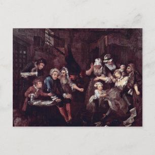 The Prison " By Hogarth William (Best Quality) Postcard