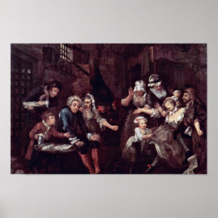The Prison " By Hogarth William (Best Quality) Poster