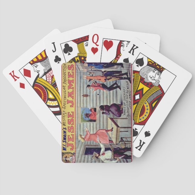 'The Prison Is Not Built That Will Hold Jesse Jame Poker Cards (Back)