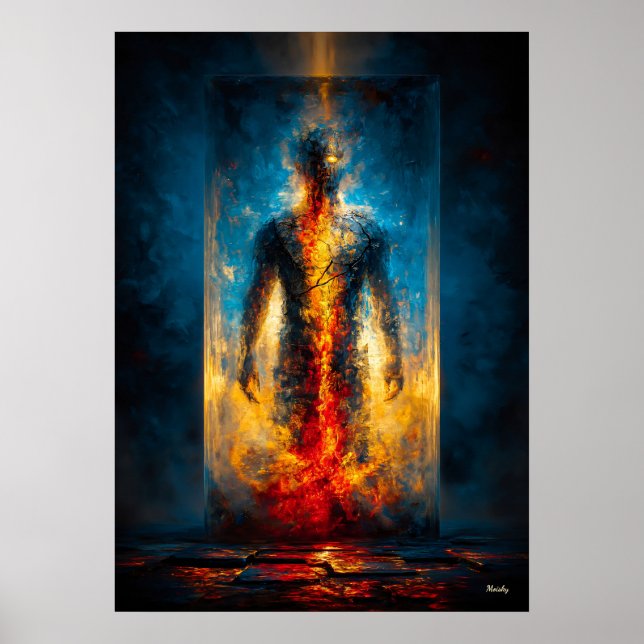 The Prison of Light – Monumental Expressionist Poster (Front)