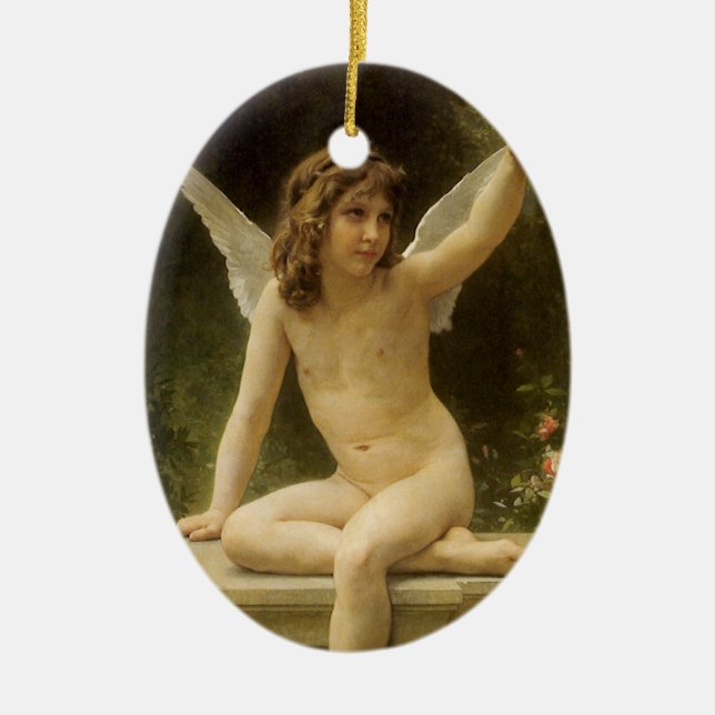 The Prisoner (Le Captif) by Bouguereau Ceramic Ornament (Front)