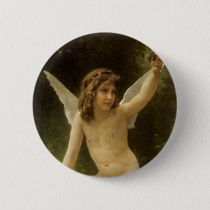 The Prisoner (Le Captif) by Bouguereau Pinback Button