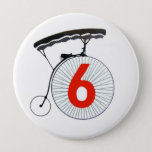 The Prisoner Number 6 Button at Zazzle