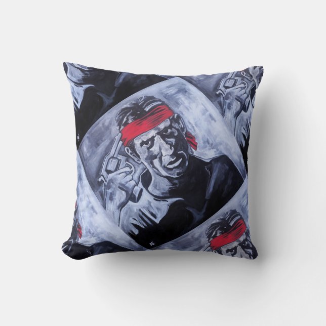 The Prisoner Painting by Alfred Fox Throw Pillow (Front)