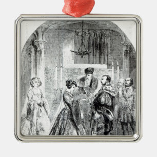 The Private Marriage of Anne Boleyn Metal Ornament