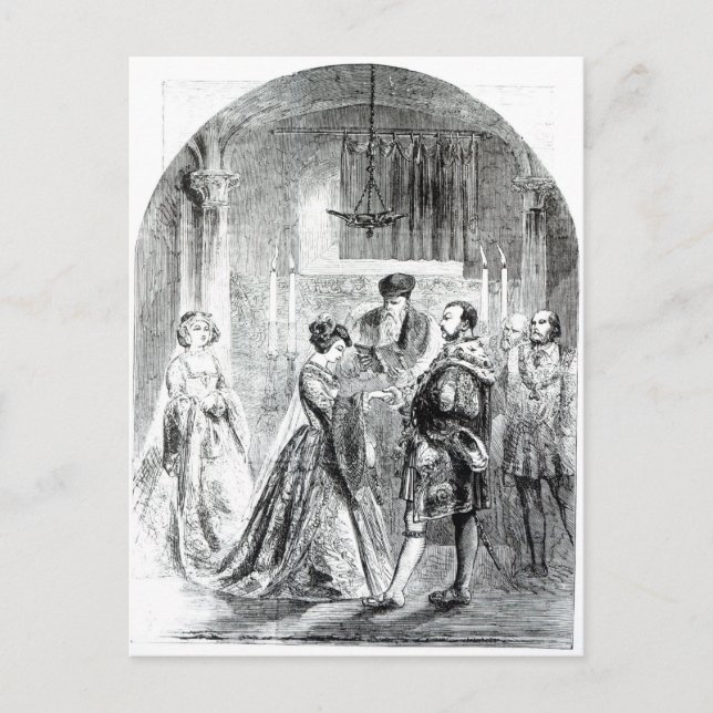 The Private Marriage of Anne Boleyn Postcard (Front)