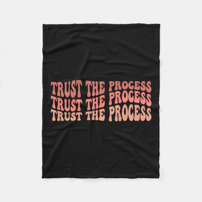 The Process Self Love Inspirational Quote  Fleece Blanket (Front)