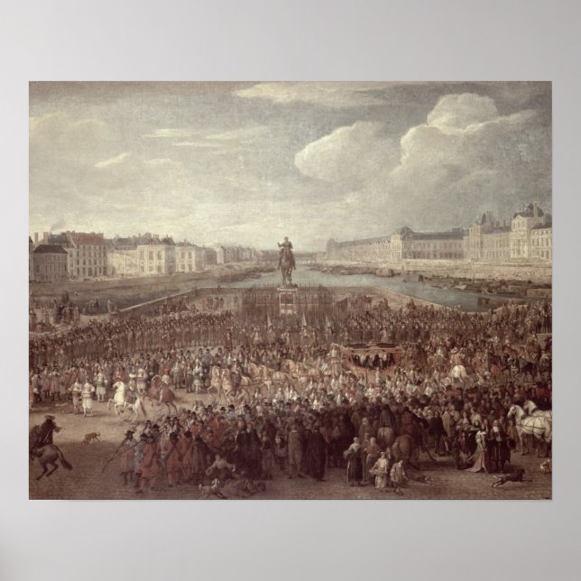 The Processing of Louis XIV (1638-1715) across the Poster (Front)