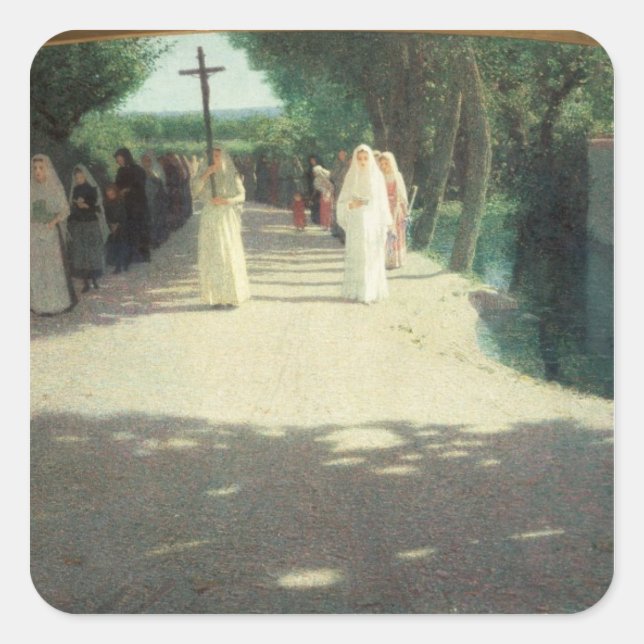 The Procession, 1892-95 Square Sticker (Front)