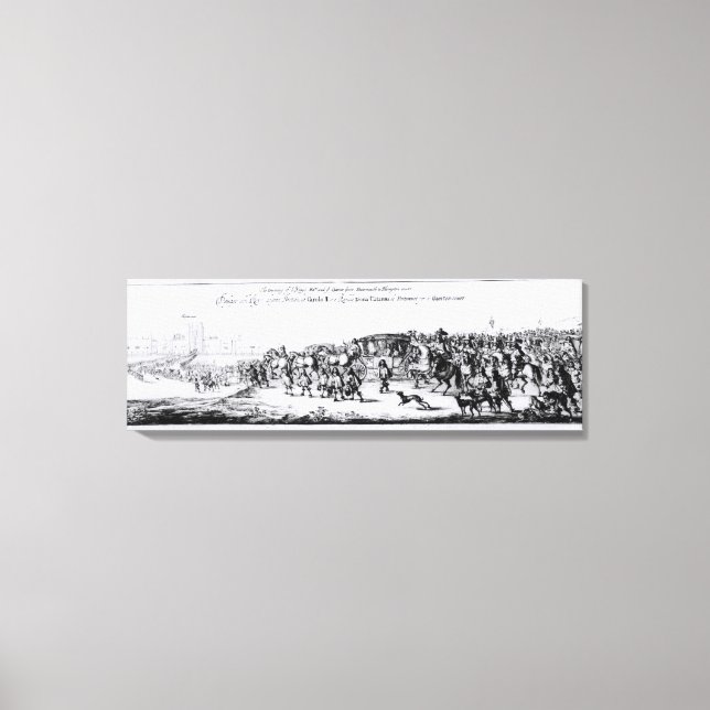 The Procession of Charles II Canvas Print (Front)