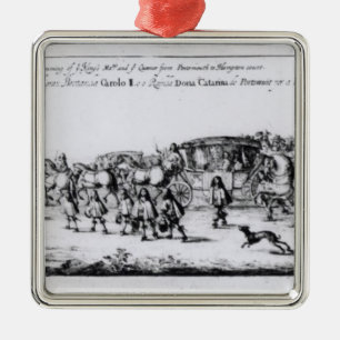 The Procession of Charles II Metal Ornament