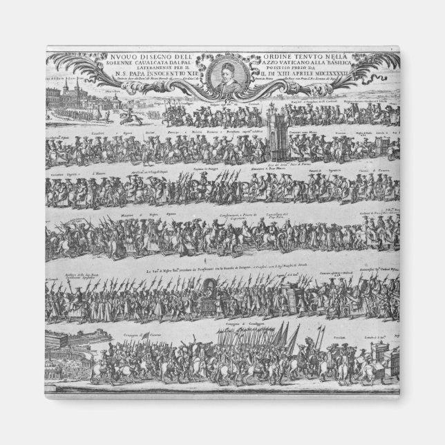 The Procession of Pope Innocent XII Magnet (Front)