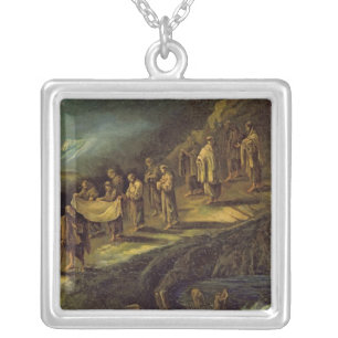 The Procession of the Holy Shroud Silver Plated Necklace