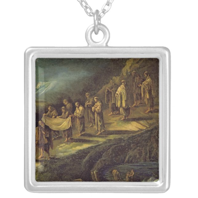 The Procession of the Holy Shroud Silver Plated Necklace (Front)