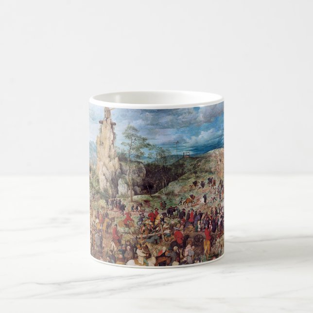 The Procession to Calvary, Pieter Bruegel Coffee Mug (Center)