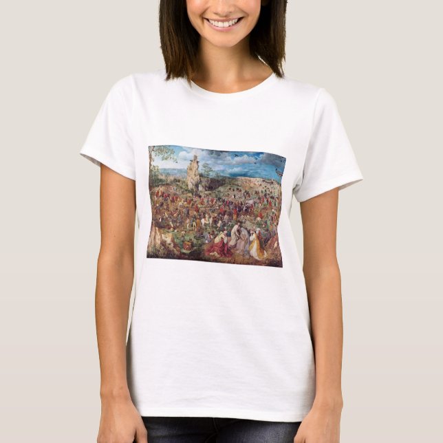 The Procession to Calvary, Pieter Bruegel T-Shirt (Front)