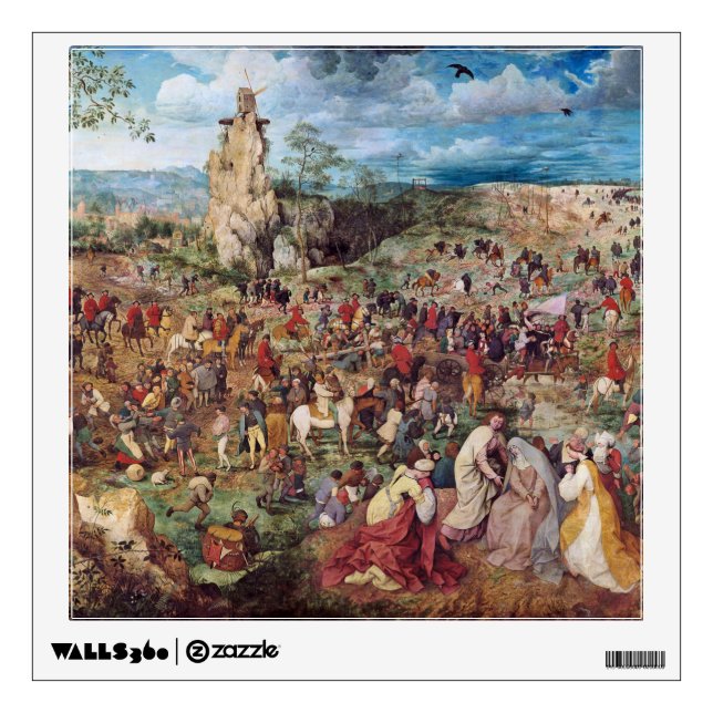 The Procession to Calvary, Pieter Bruegel Wall Decal (Front)