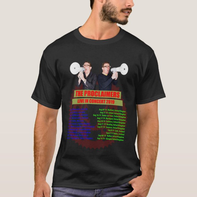 THE PROCLAIMERS TOUR 2019 T-Shirt (Front)