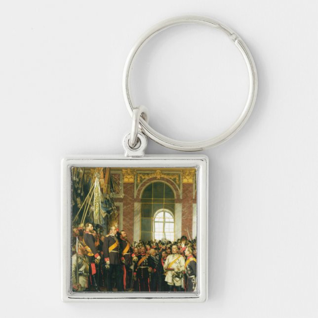 The Proclamation of Wilhelm as Kaiser Keychain (Front)