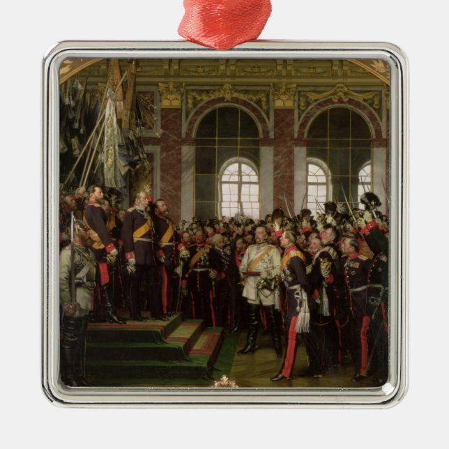 The Proclamation of Wilhelm Metal Ornament (Front)