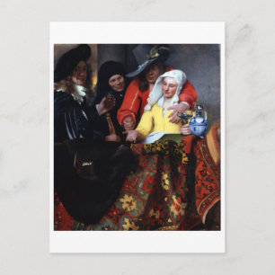 The Procuress by Johannes Vermeer Postcard