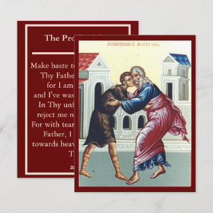 The Prodigal Son prayer card