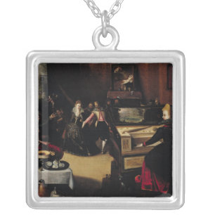 The Prodigal Son with the Courtesans Silver Plated Necklace