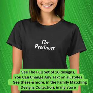 The Producer, VIP Matching Music Family  T-Shirt