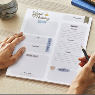 The Productive Morning Routine Daily Planner Notepad