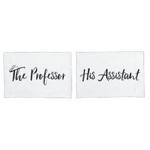 "The Professor and His Assistant" Pillow Case