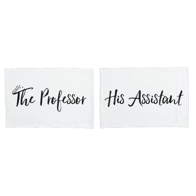 "The Professor and His Assistant" Pillow Case (Front-Set)