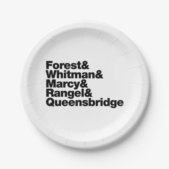 The Projects Paper Plates (Front)