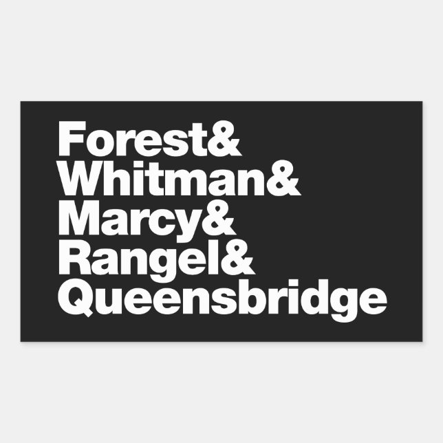 The Projects Rectangular Sticker (Front)