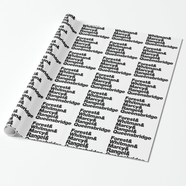 The Projects Wrapping Paper (Unrolled)