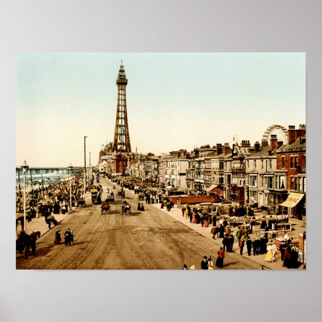 The Promenade Blackpool Lancashire England Poster (Front)