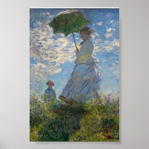 The Promenade, Women with a Parasol, Monet Poster