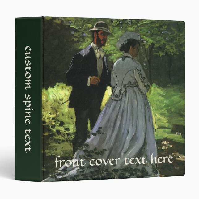 The Promenaders, aka The Strollers by Claude Monet Binder (Front/Spine)