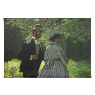 The Promenaders, aka The Strollers by Claude Monet Cloth Placemat