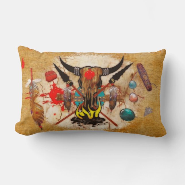 The Promise Native American Decor Lumbar Pillow (Front)