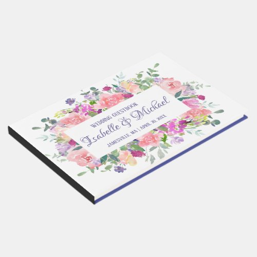 The Promise of Spring Personalized Floral Wedding Guest Book