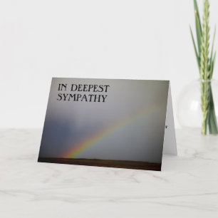 "THE PROMISE OF THE RAINBOW" SYMPATHY CARD