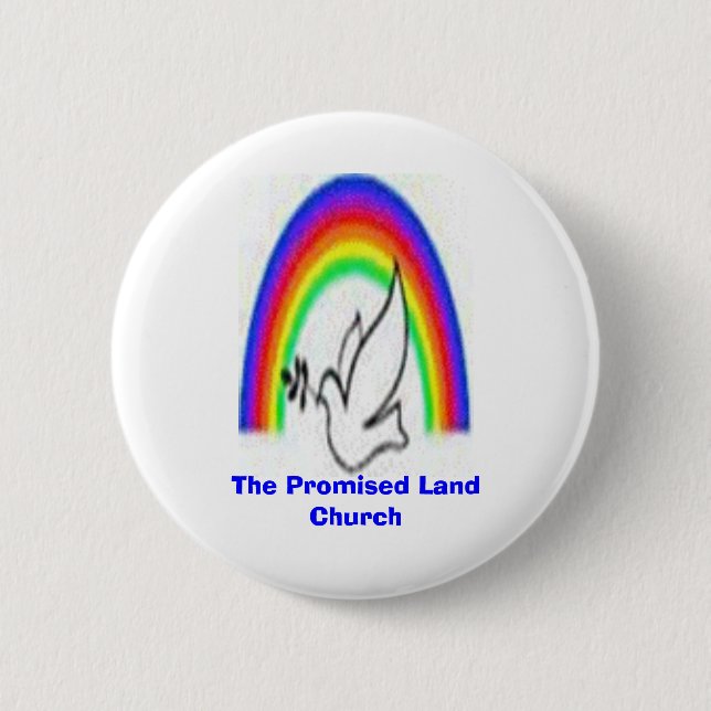 The Promised Land Church Pinback Button (Front)