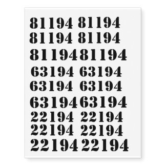 The Promised Neverland number tattoos