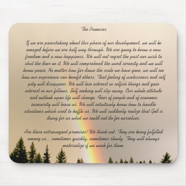 The promises mouse pad (Front)