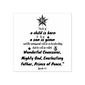The Promises of Christmas Bible Verse | Christians Rubber Stamp